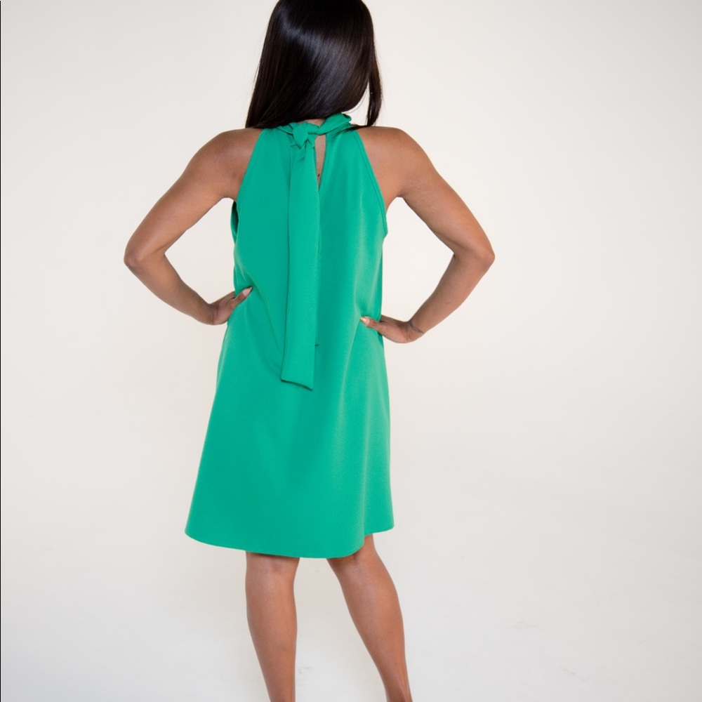 Green Tie Back Dress